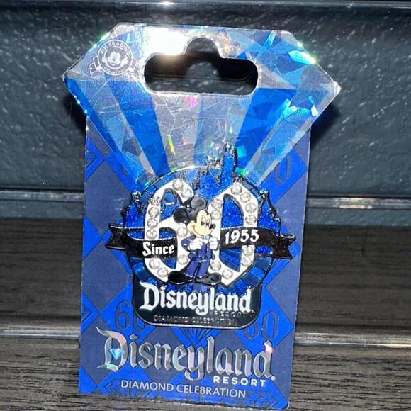 Disneyland 60th Anniversary Diamond Celebration “Since 1955” Mickey Mouse Pin - Picture 1 of 1